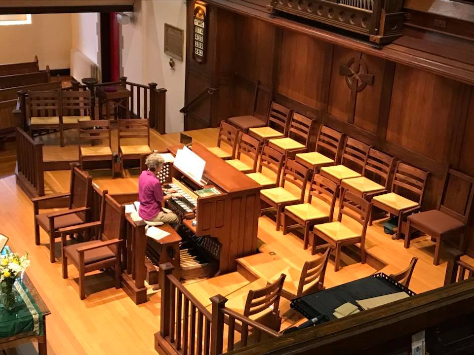 Sunday morning worship at Zion/Wesley United Church